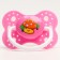 Orthodontic dummy, silicone, from 0 - 3 months, "mushroom", pink color