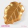 Daille of Fruits Daulay "Golden Leaf", 25 × 18 × 2 cm, gold color