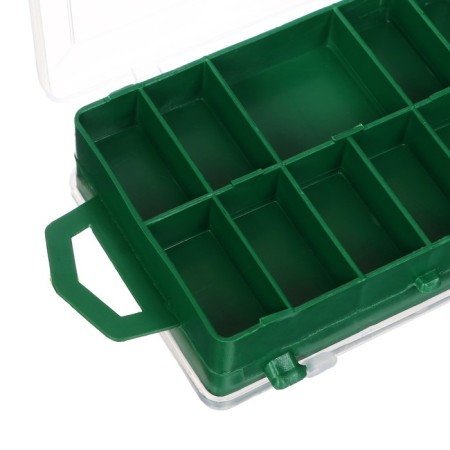Box with insolon, for spinners and mormyshki, bilateral, 11+1 departments, 11.5 x 8.5 x 3.5 cm-3