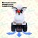 Children's electric car "Sheriff's motorcycle", white color