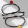 Bracelets "Demetrons" Two letters, colored, d = 5.5 cm