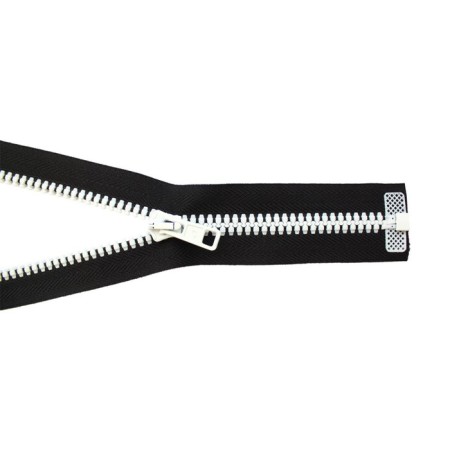 Tractor lightning T10 (6 mm), one lock, length 40 cm, black color, white-1