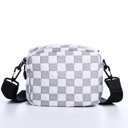 Youth bag with a zipper, gray color-3