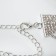 Choker "ice" is aristocratic, white color in silver, 30 cm