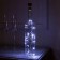 Garland "thread" 1 m dew with a cork, IP44, silver thread, 10 led, white glow, fixing, solar battery
