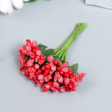 Flowers for decorating "inflorescence" red 1 bouquet = 12 colors 8.5 cm-1