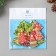 Decor for creativity wood "Christmas tree patchwork" set of 15 pcs 3.5x2.5 cm mix