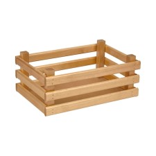 Polini Home Basket woody box, lacquered color, 30x20x12 cm