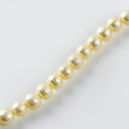 Glass beads, set 78 pcs., Size 1 pc. - 10 mm, white color-4