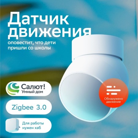 SBER SBDV-00029 traffic sensor, voice assistant salute, zigbee, Smart, white-4