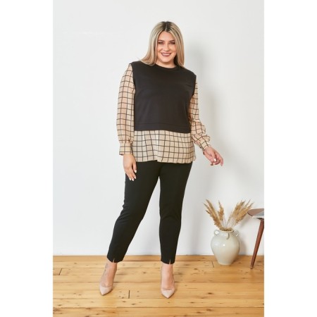 Female jumper, size 56, beige color-1