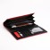 Women's wallet on magnet, red color