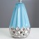 Table lamp "Florence" E14 40W Blue-chromium 22.5x22.5x35 cm Risalux