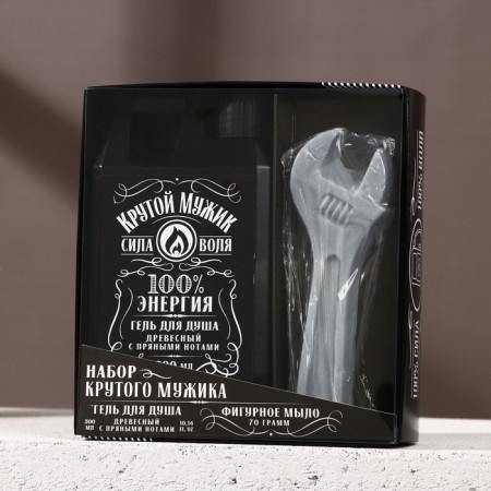 Gift set of cosmetics "Cool man", shower gel 300 ml and hand soap 70 g, Hard Line-5