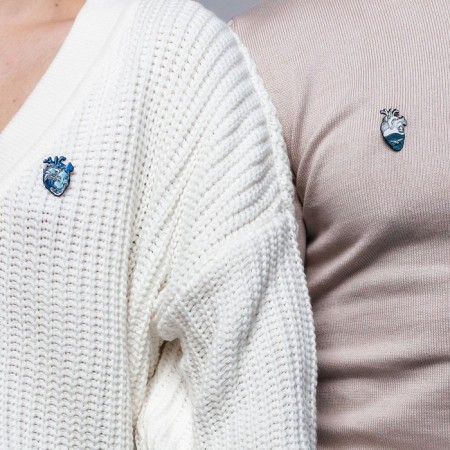 Beshraznemini icons Bast Frands, white blue in black metal-4