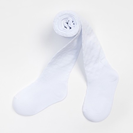 Pantyhose children, white color, height 116-122 cm-6