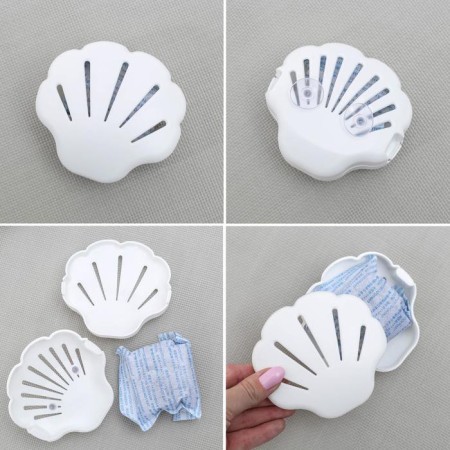 Smell absorber for the refrigerator "shell", 9.5 × 8.5 × 3 cm, color mix-1
