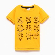 T -shirt for a boy, yellow color, height 98cm