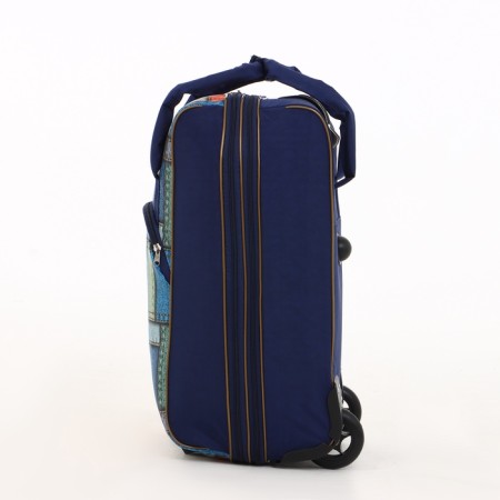 Small Small 20 "with a bag, a lightning department, an external pocket, with an extension, the color is blue-5