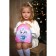 Baby backpack for girls "Dog"