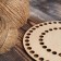 Clothing "Circle, perforation in the center", bottom plywood 3 mm, 16 cm, d = 9mm