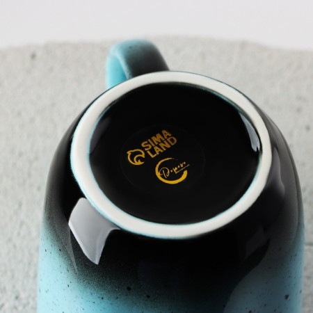 Ceramic Enrage Territory "Blue", 350 ml, blue color-4