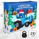 New Year. Gift package, 40x49x19 cm, packaging, blue tractor