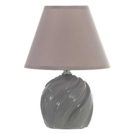 Lamp table ceramics "Gaddy" 1HE14 40W gray 18x18x27 cm Risalux-7