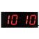 Electronic wall clock "Solomon", timer, stopwatch, 26 x 4.5 x 60 cm, red numbers