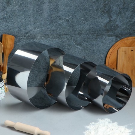 A set of baking forms and calculation "Circle", D-30, H-14 cm, 3 pcs