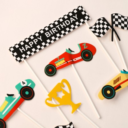 Set for decorating "Happy Birthday" winner, set of 7 pcs.