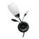 Bra Verona, 60W E14, black color, silver