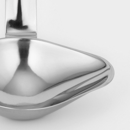 Spoon for stainless steel sauce "Povarskaya", 100 ml, handle 39 cm, thickness 1.2 mm, whole handle-4