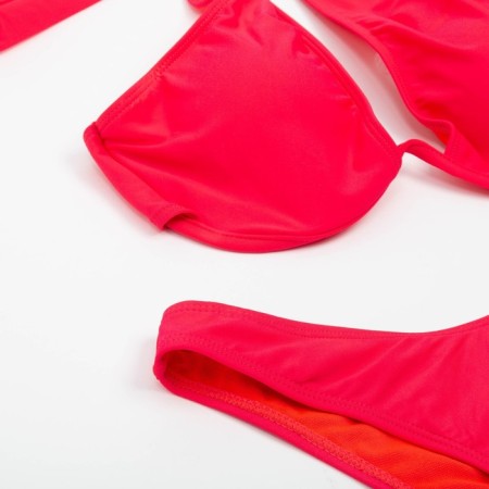 Swimsuit female separate minku color red, size 46-7