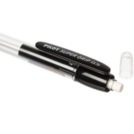 Mechanical pencil Pilot 0.5 mm Super grip rubber emphasis, black-2