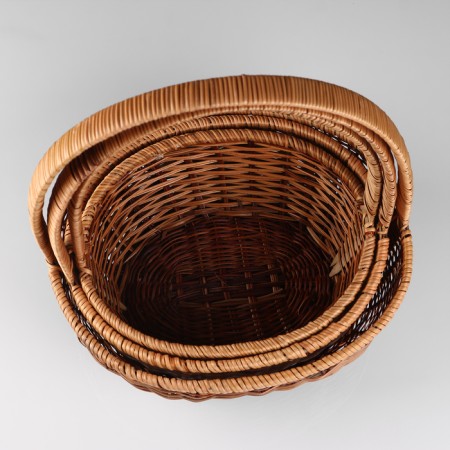 Camping set, 3 pcs, 34 × 27 × 13/39, 30 × 24 × 11/34, 27 × 21 × 10/29 cm, vine, corn-2