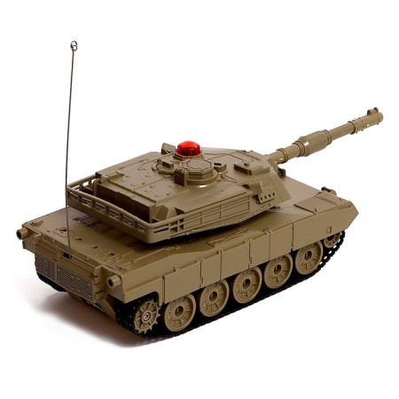 Tank battle T34 VS M1A2, on the radio control, 2 tanks, light and sound-3