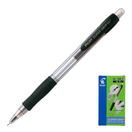 Mechanical pencil Pilot 0.7 mm Super grip rubber emphasis, black