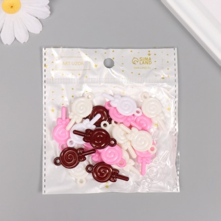 Decor for creativity Plastic "Landing on a stick" Mix set 20 g 3.3x1.5x0.3 cm-2