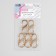Metal carbine, double, 40 × 18 mm, 5 pcs, gold color