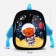 Baby backpack on lightning, 3 outer pockets, black/blue color