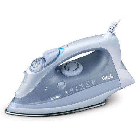 Iron Vitek VT-1251 b, 2400 watts, ceramic soles, 280 ml, blue