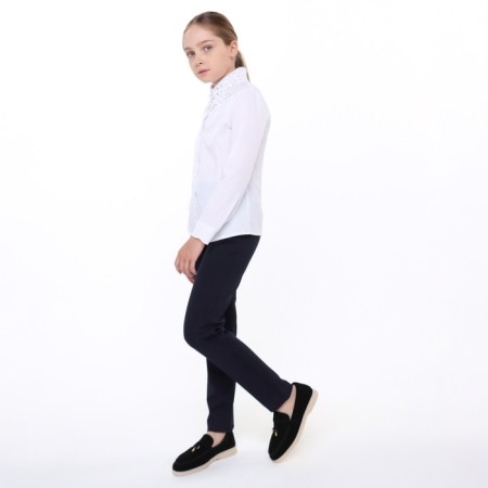School blouse for girls, white color, height 164 cm-1