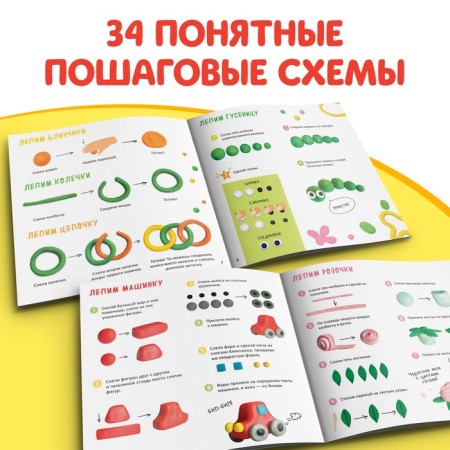 Set of sculpting books “Figures from plasticine”, 2 pcs. 24 p.-3