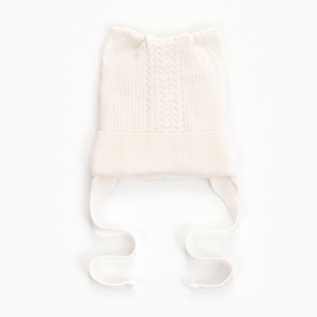 Children's hat, milk color, size 42-44