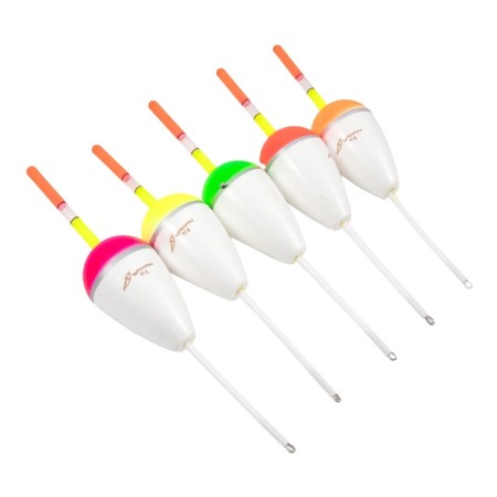 Flot Yaman "drop" with colored antenna, foam, 11 g, color mixt. 5 pcs.-1