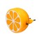 Night Plastic LED 1W "Citrus" 6.5x6.5x3.5 cm Risalux