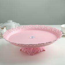 A dish for a cake and cakes on the leg, d = 34 cm, color mix