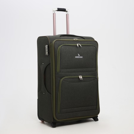 Big suitcase 28 ", lightning department, code castle, 3 wheels, 2 outer pockets, khaki color-1