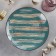 Porcelain dining Porcelain Wilmax Scratch, D = 22.5 cm, green color